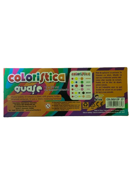 🎨 Guașe Coloristica – 12×20 ml